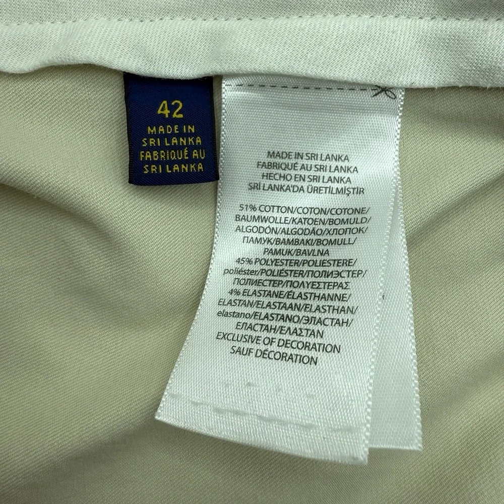 Polo Golf Ralph Lauren Men's Khaki Cotton Twill Golf Classic Short Crest Logo 42